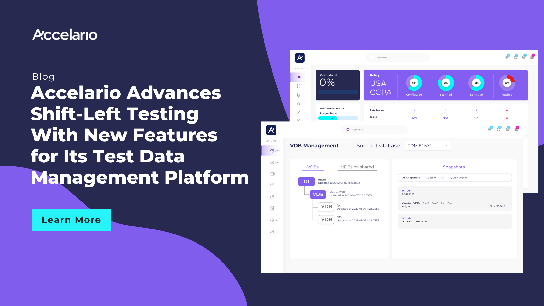 Accelario Advances Shift Left Testing with New Features for Its Test Data Management Platform